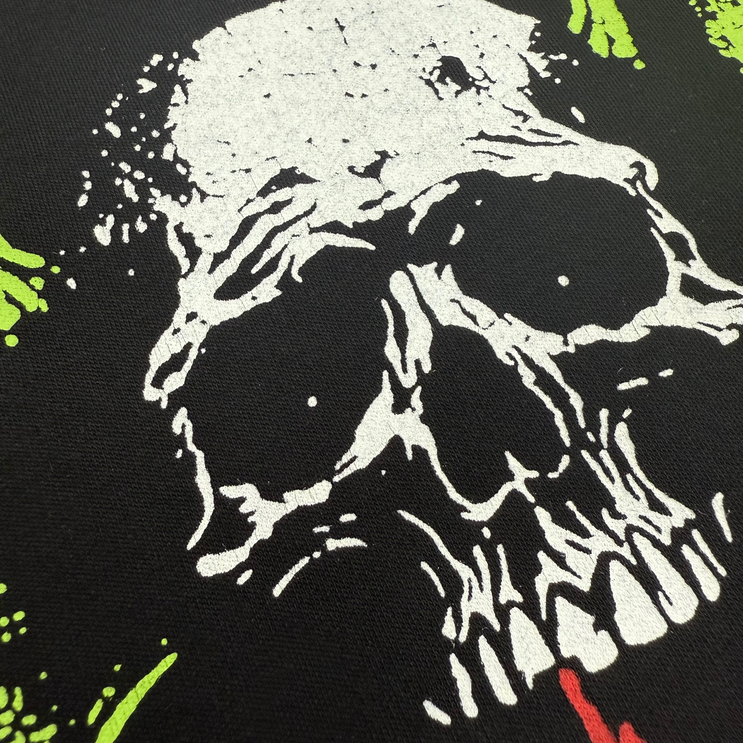 Camiseta extragrande ATK de 220 g/m² con estampado de calavera y murciélago | Camiseta urbana de tejido grueso 7