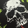Camiseta extragrande ATK de 220 g/m² con estampado de calavera y murciélago | Camiseta urbana de tejido grueso 7