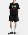 Camiseta extragrande ATK de 220 g/m² con estampado de calavera y murciélago | Camiseta urbana de tejido grueso 6