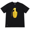 T-shirt premium en coton 270 g/m² | Grenade dorée imprimée en relief 3D, style streetwear 1