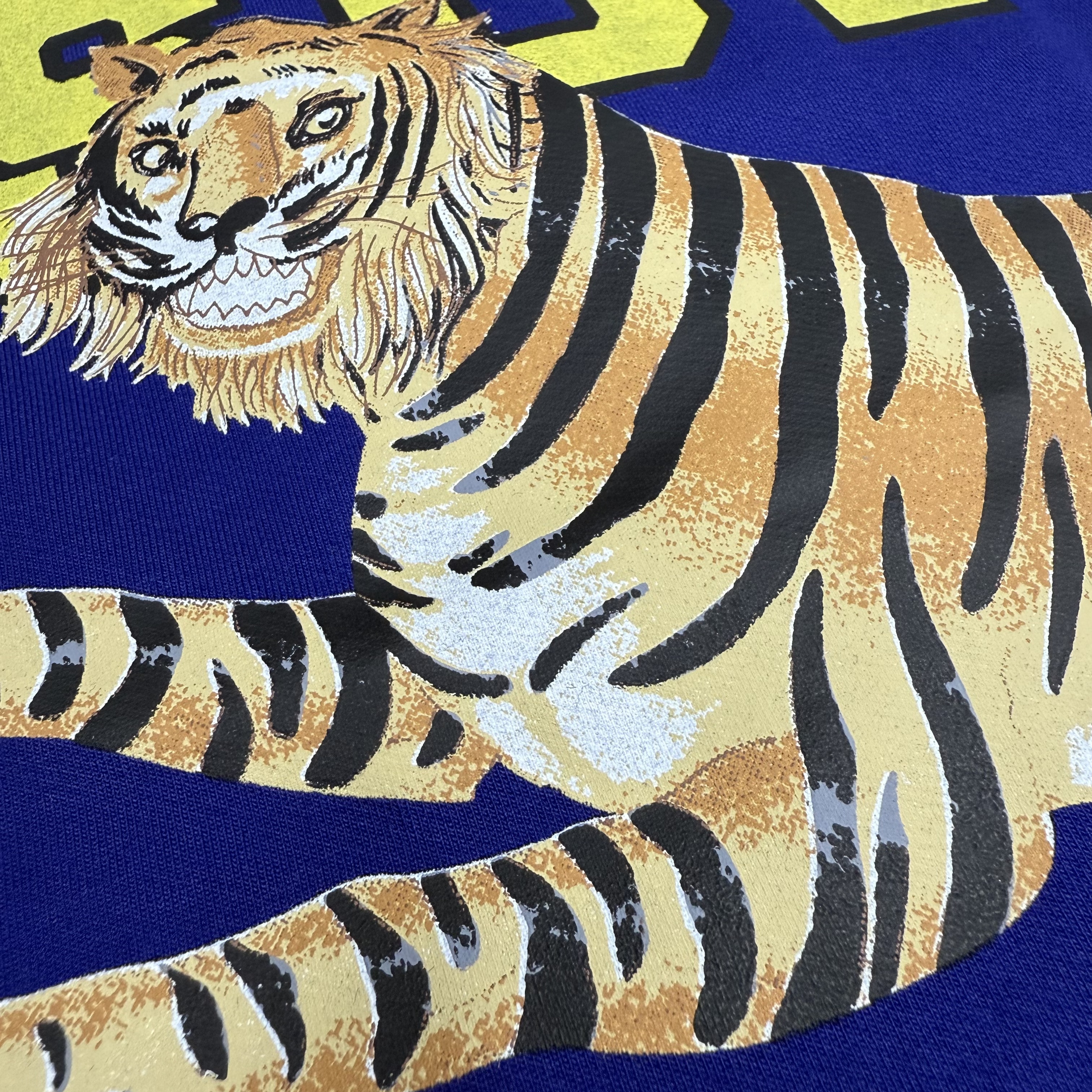 プレミアムストレッチコットンTシャツ | 250GSM、DTFプリントタイガーデザイン 2