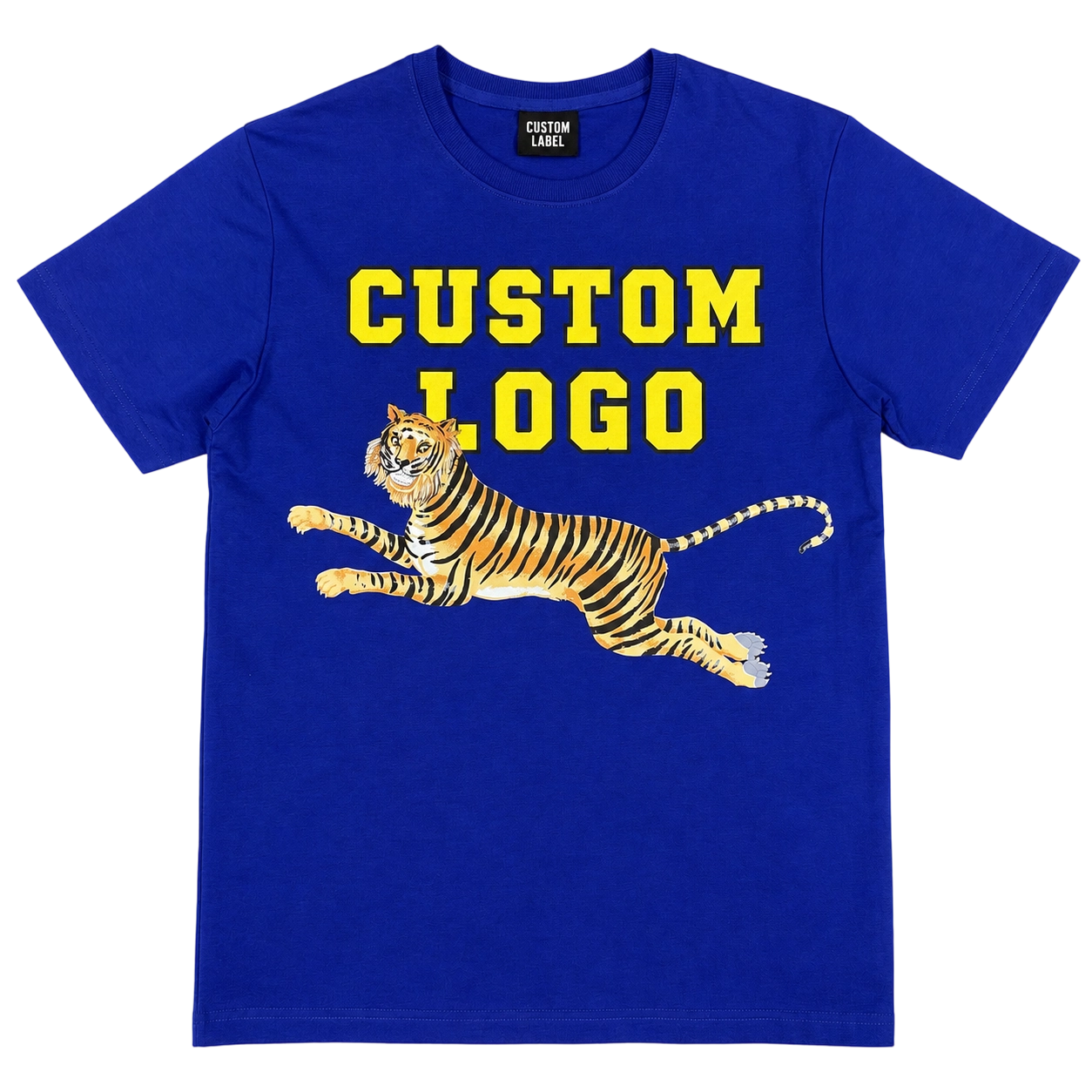 Premium Stretch Cotton T-Shirt | 250GSM, DTF Print Tiger Design