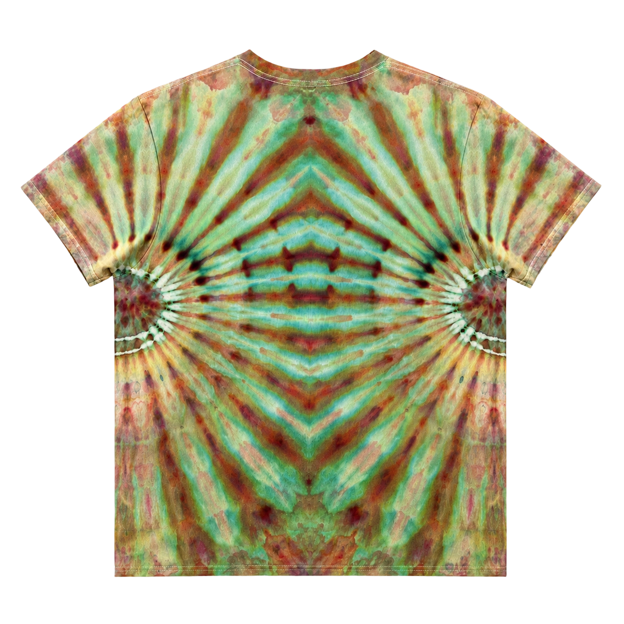 T-shirt in cotone pesante 260 g/m² con effetto specchio e tintura a ghiaccio, vestibilità comoda. 3