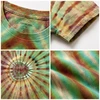 T-shirt in cotone pesante 260 g/m² con effetto specchio e tintura a ghiaccio, vestibilità comoda. 6