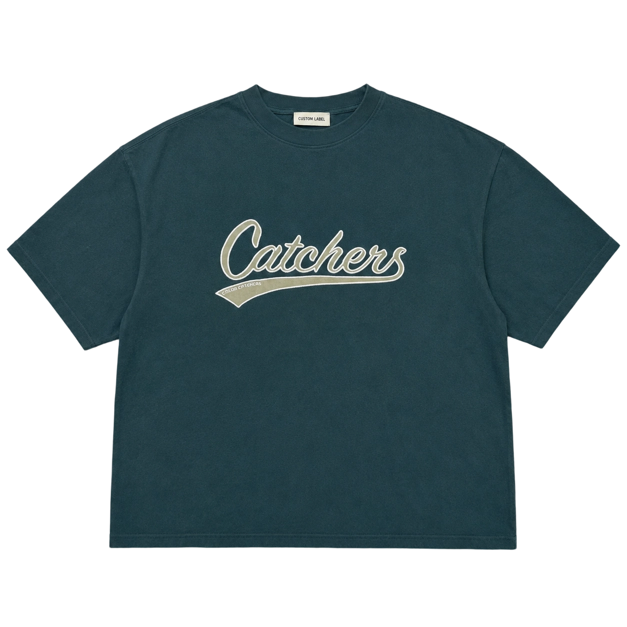 195GSM Appliqué Embroidery Oversized T-Shirt