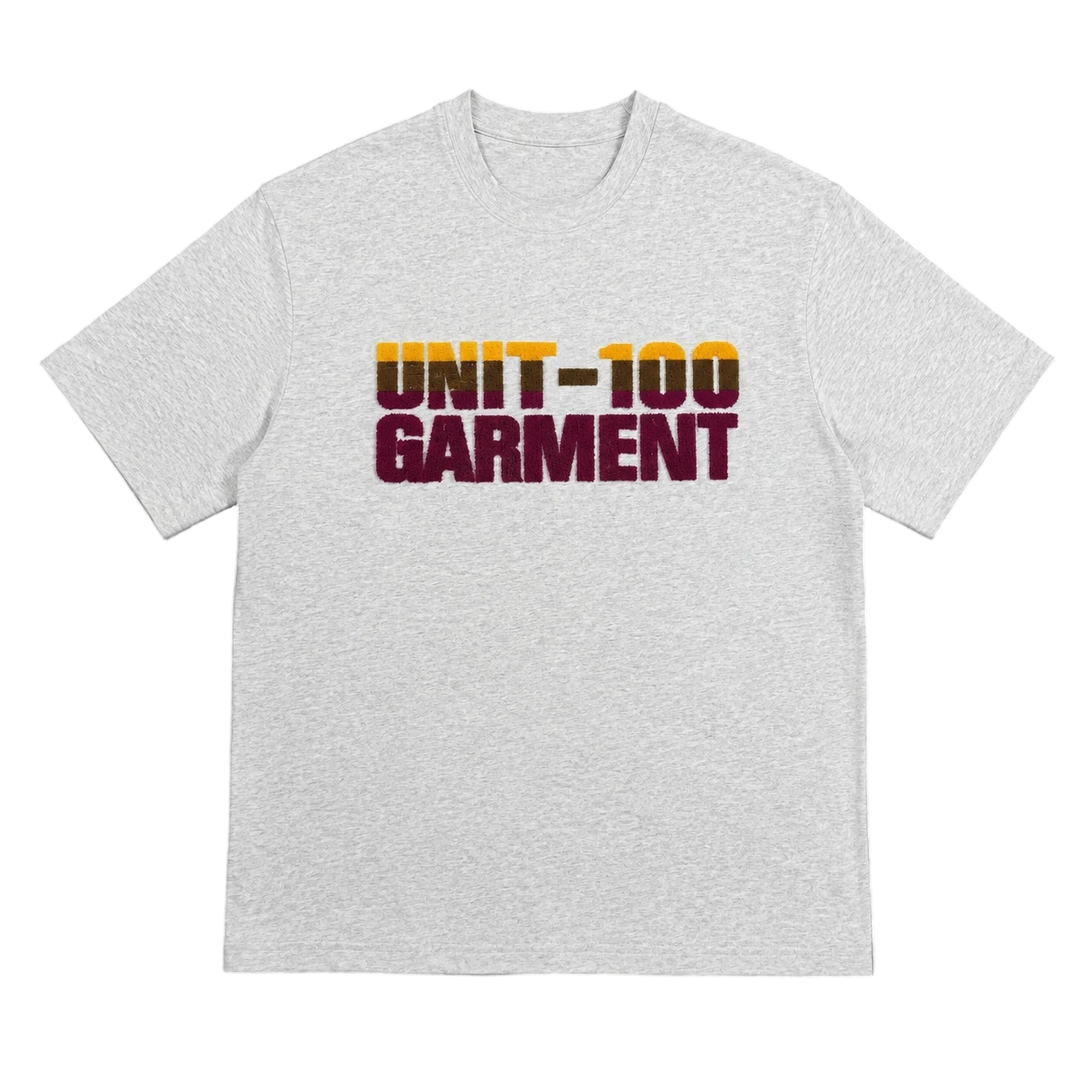 T-shirt girocollo premium in ciniglia di cotone biologico al 100%, 275 g/m², con ricamo. 1