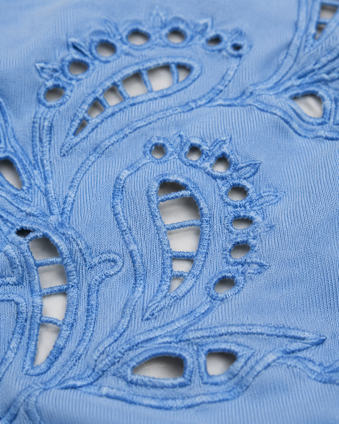 240GSM ヘビーコットン カットワーク刺繍 リラックスフィット Tシャツ 6