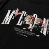 270GSM 厚手コットン ローズ柄 フラット刺繍 リラックスフィット 長袖Tシャツ 11