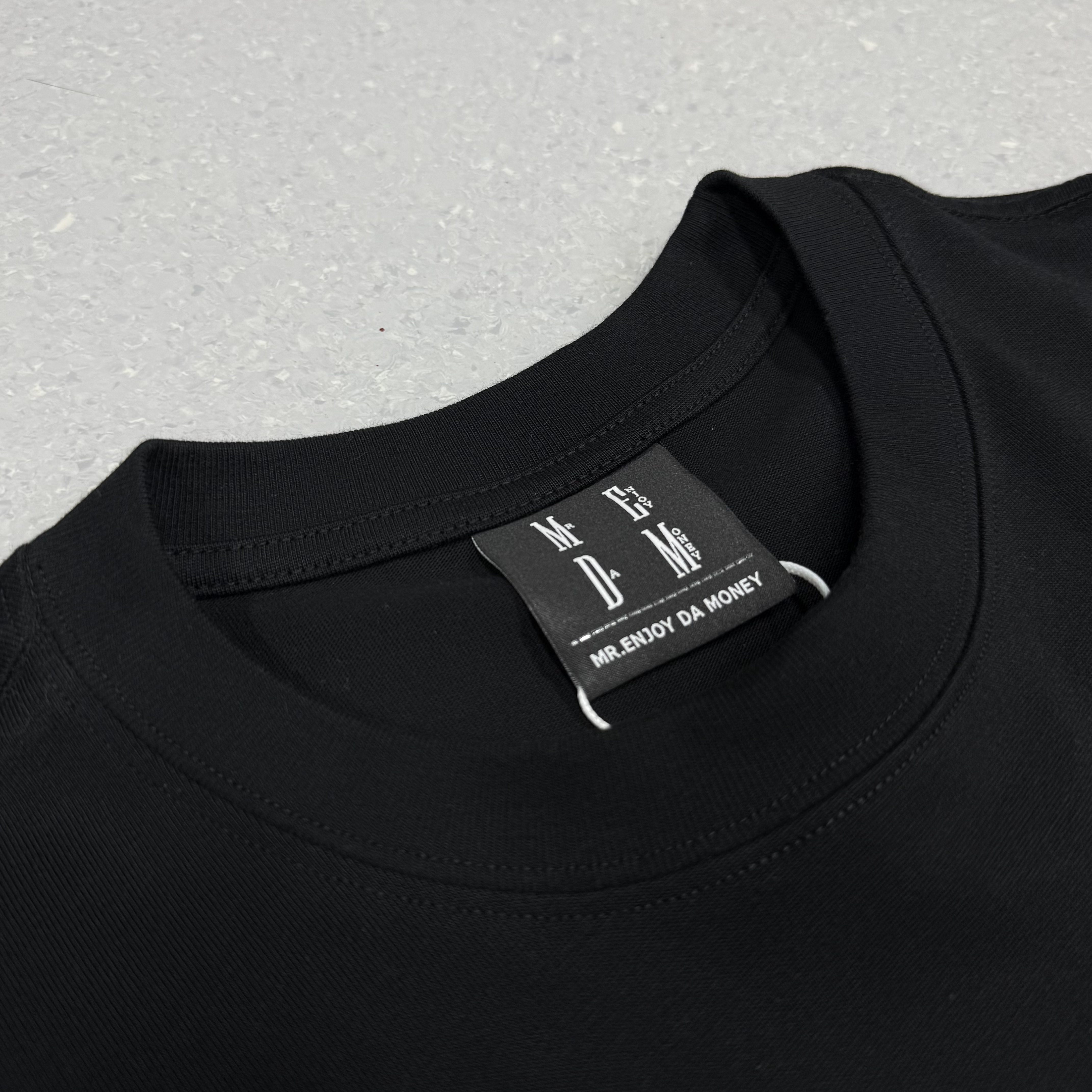 270GSM 厚手コットン スパンコールビーズ刺繍 オーバーサイズフィットTシャツ 8