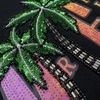 270GSM 厚手コットン スパンコールビーズ刺繍 オーバーサイズフィットTシャツ 2