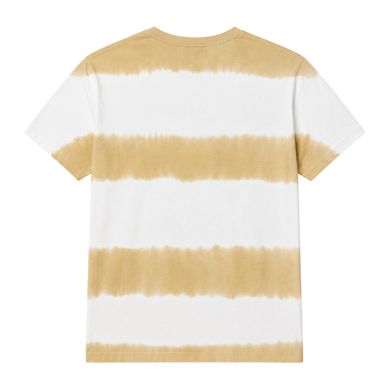 Camiseta de gola redonda em algodão orgânico com estampa tie-dye listrada e dobra horizontal, 240 g/m² 3