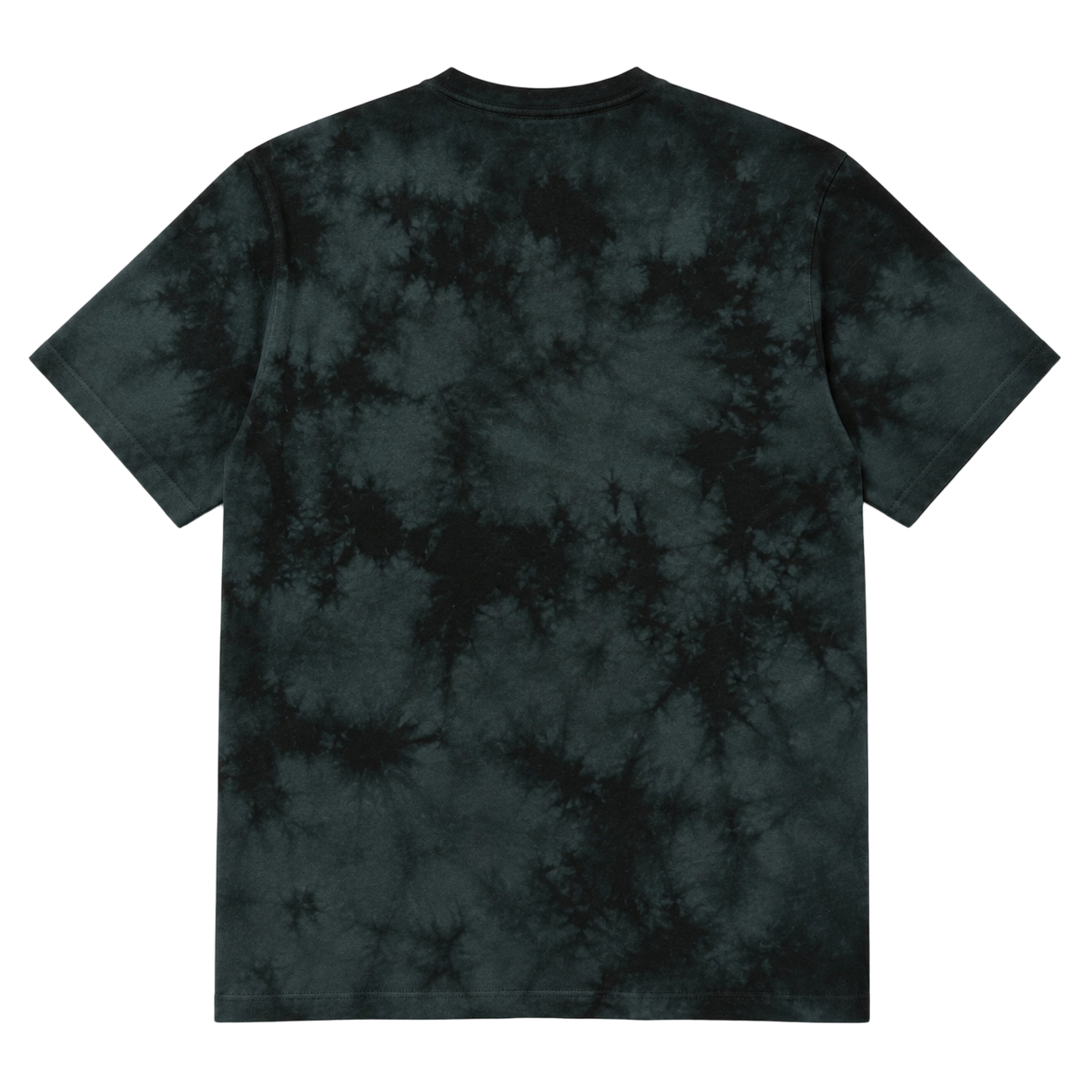 เสื้อยืดคอกลมผ้าฝ้าย 260 แกรม ย้อมสีไอซ์ดาย ปักลายหัวกะโหลกแบบเรียบ 3