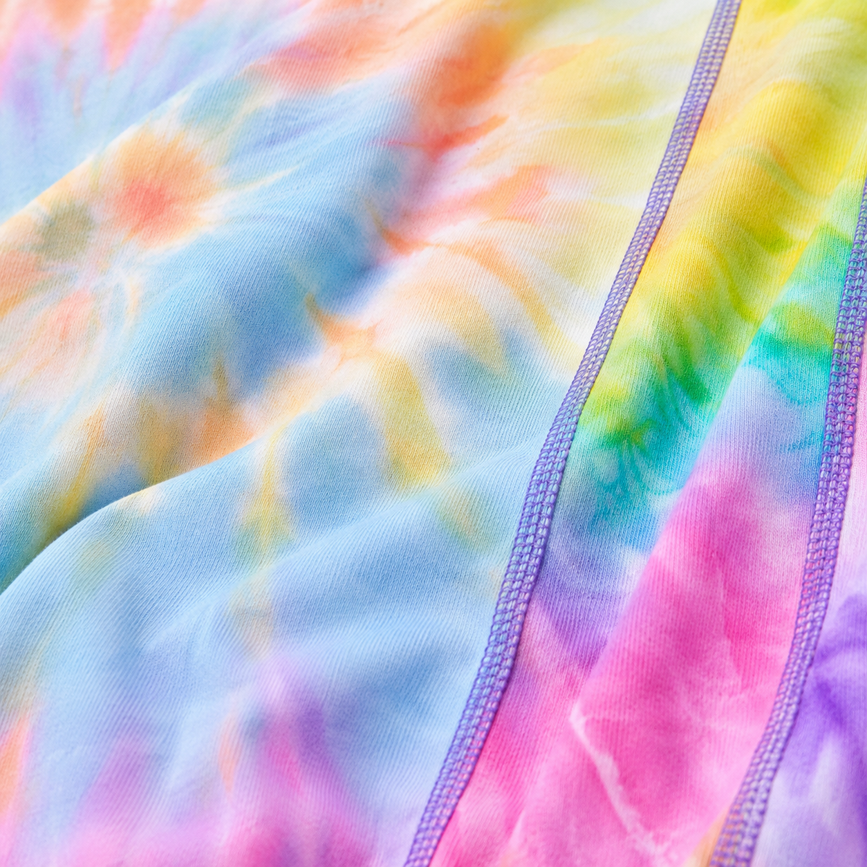 تی‌شرت مردانه طرح Spiral Tie Dye چند رنگ 240GSM با طرح وصله‌دار 8