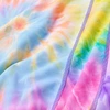 تی‌شرت مردانه طرح Spiral Tie Dye چند رنگ 240GSM با طرح وصله‌دار 8