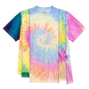 تی‌شرت مردانه طرح Spiral Tie Dye چند رنگ 240GSM با طرح وصله‌دار 1
