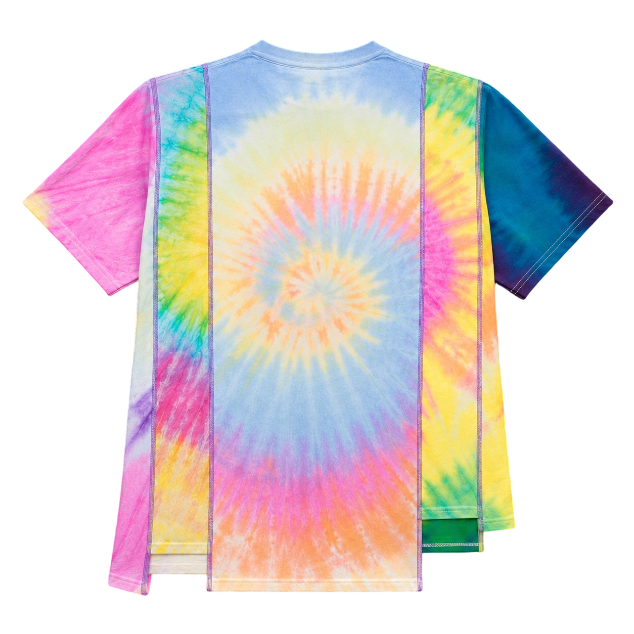 تی‌شرت مردانه طرح Spiral Tie Dye چند رنگ 240GSM با طرح وصله‌دار 3