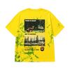 T-shirt en coton biologique épais 295 g/m², motif tie-dye jaune citron - TDTS001 3