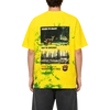 T-shirt en coton biologique épais 295 g/m², motif tie-dye jaune citron - TDTS001 5