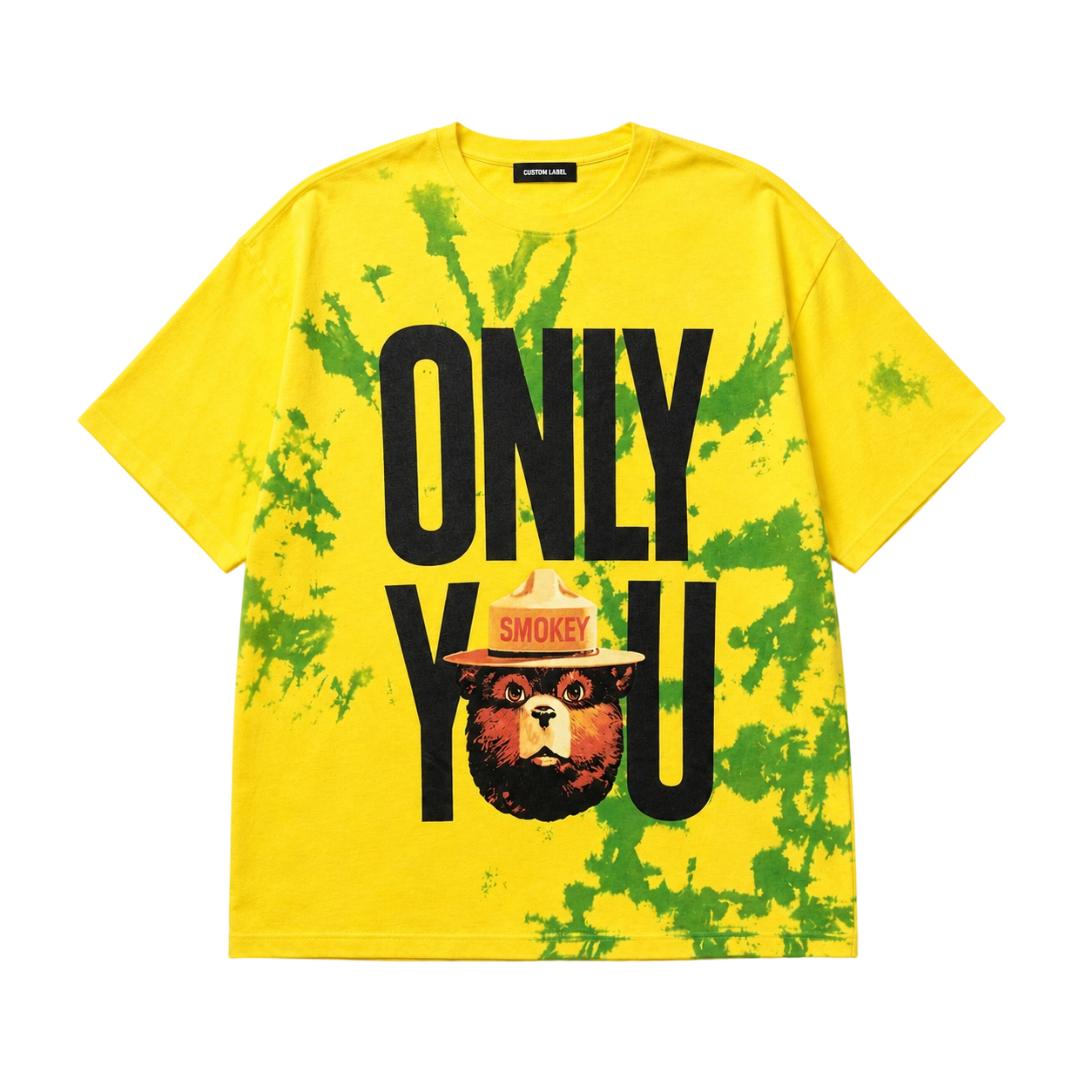 295GSM Heavyweight Splatter Tie Dye Graphic Organic Cotton T-Shirt