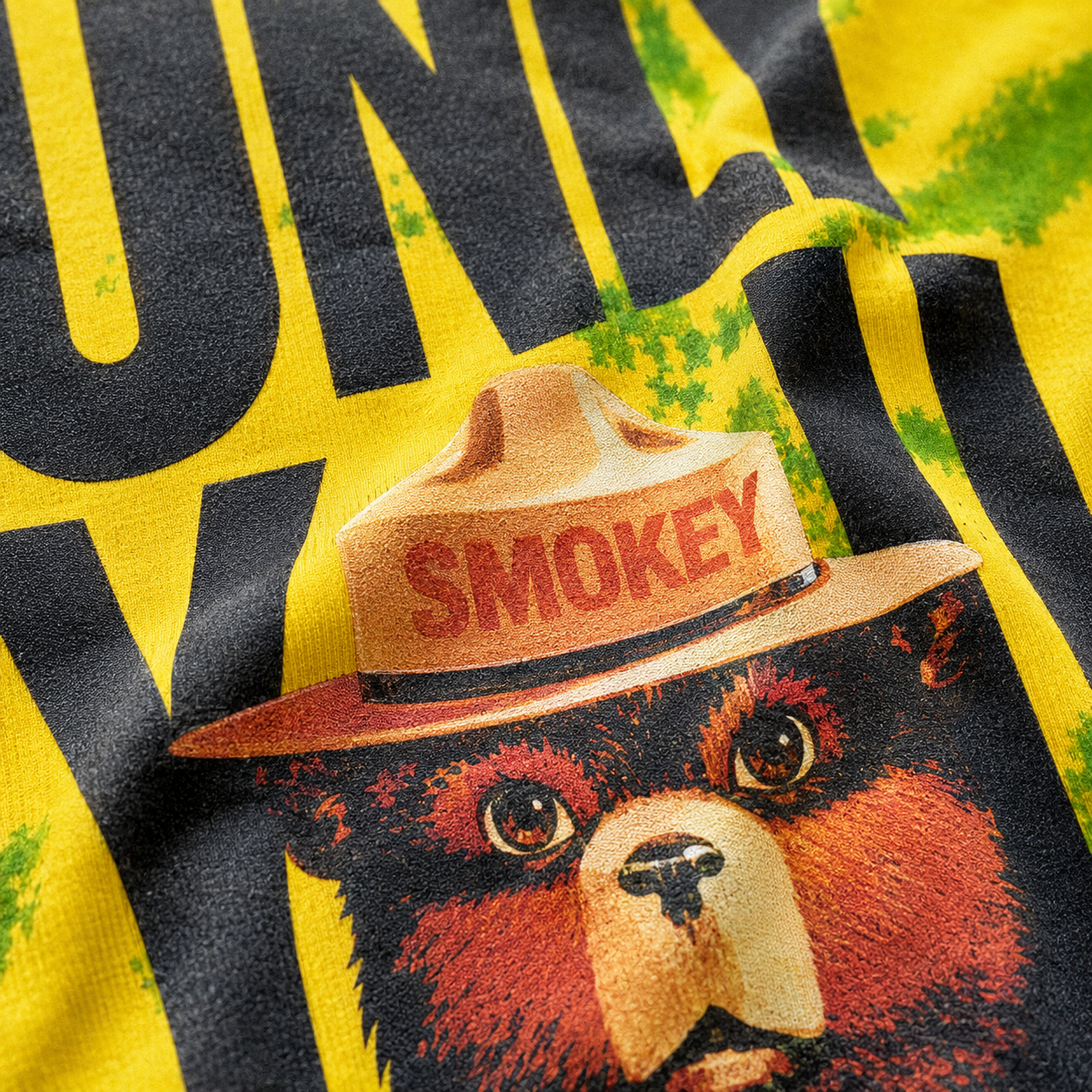 T-shirt en coton biologique épais 295 g/m², motif tie-dye jaune citron - TDTS001 2