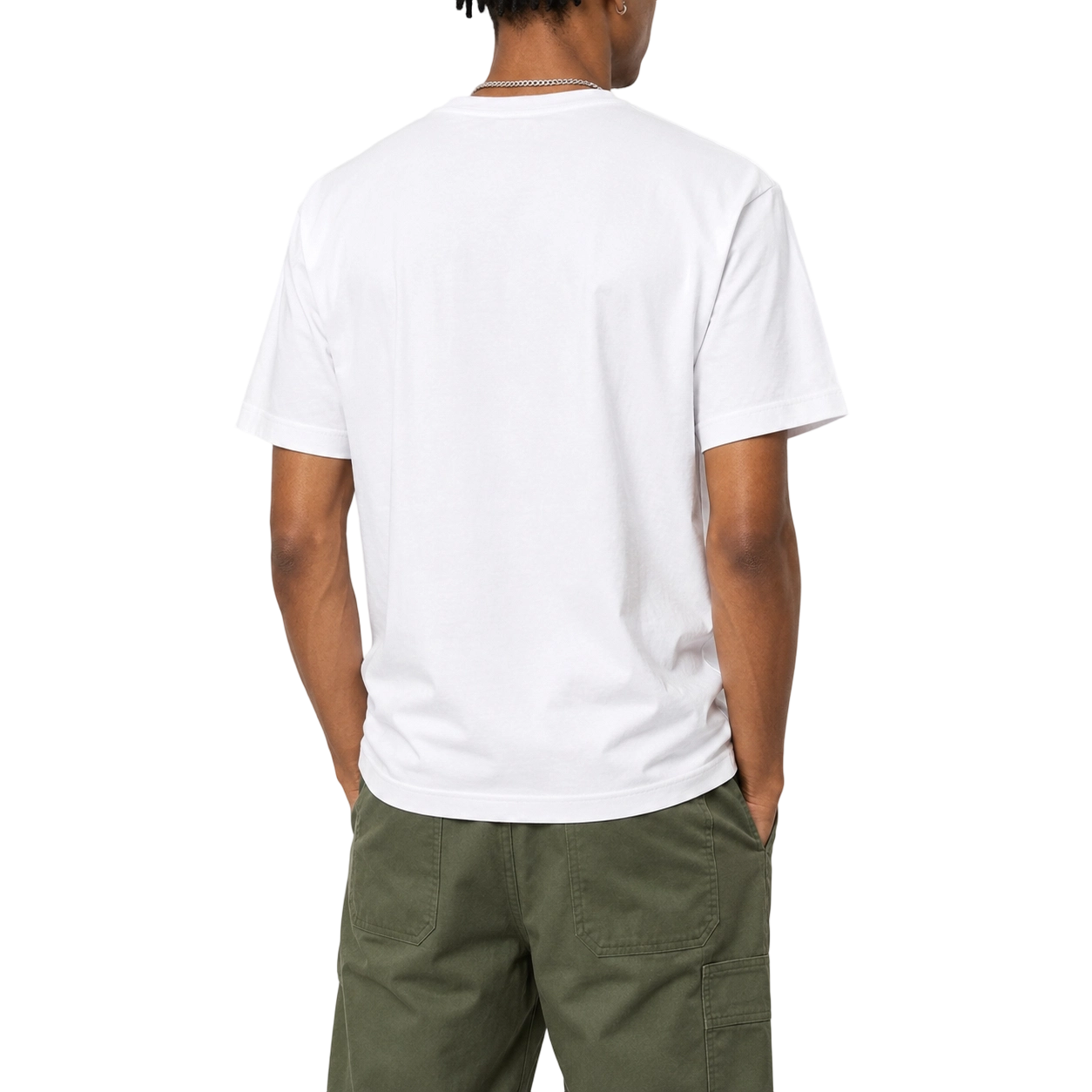 Kurzarm-T-Shirt mit Rundhalsausschnitt und Camouflage-Herzgrafik aus 100 % Baumwolle (220 g/m²) 5