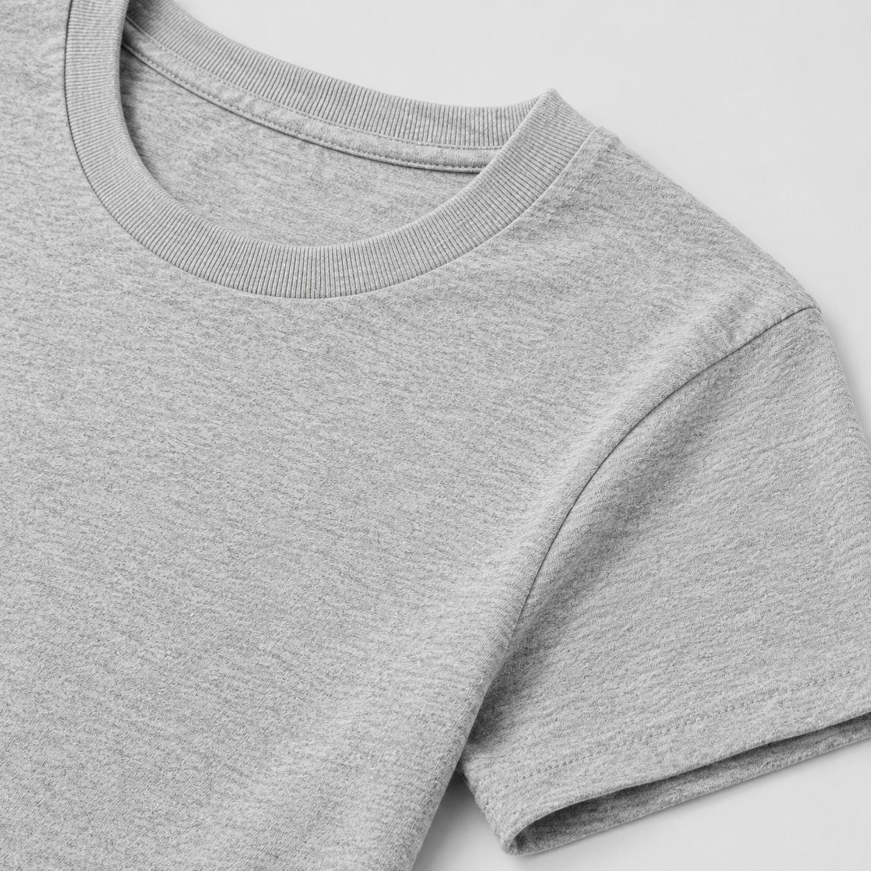 Camiseta de gola redonda em algodão mesclado e poliéster 180GSM 6