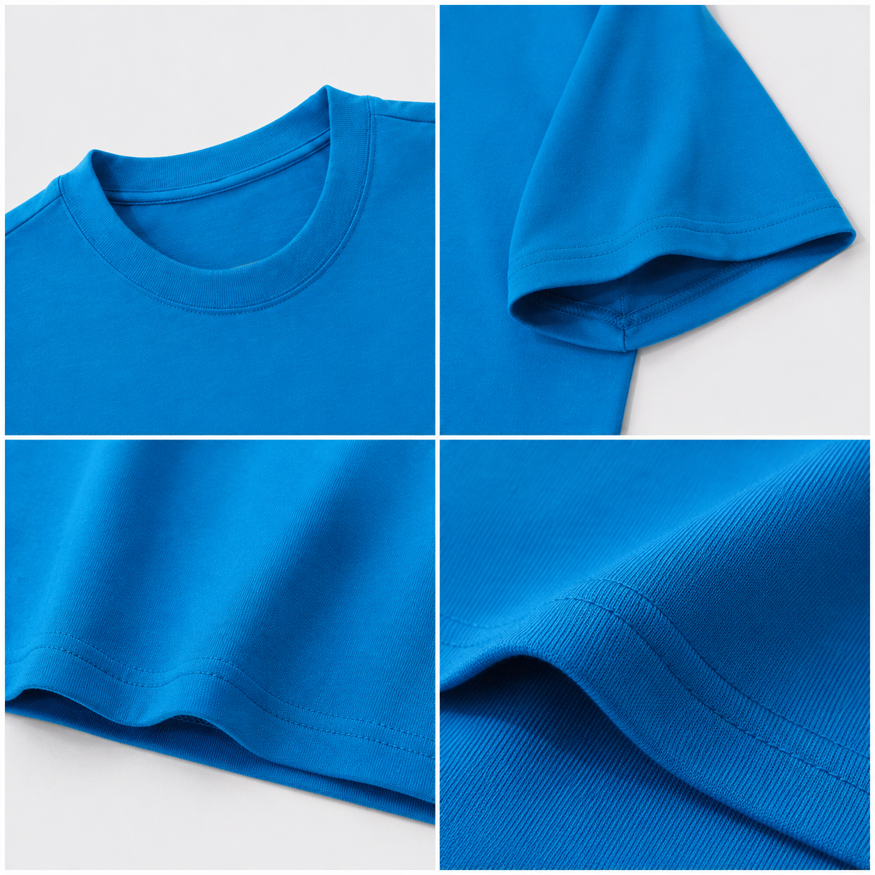 Áo thun cổ gân tre 180GSM 5