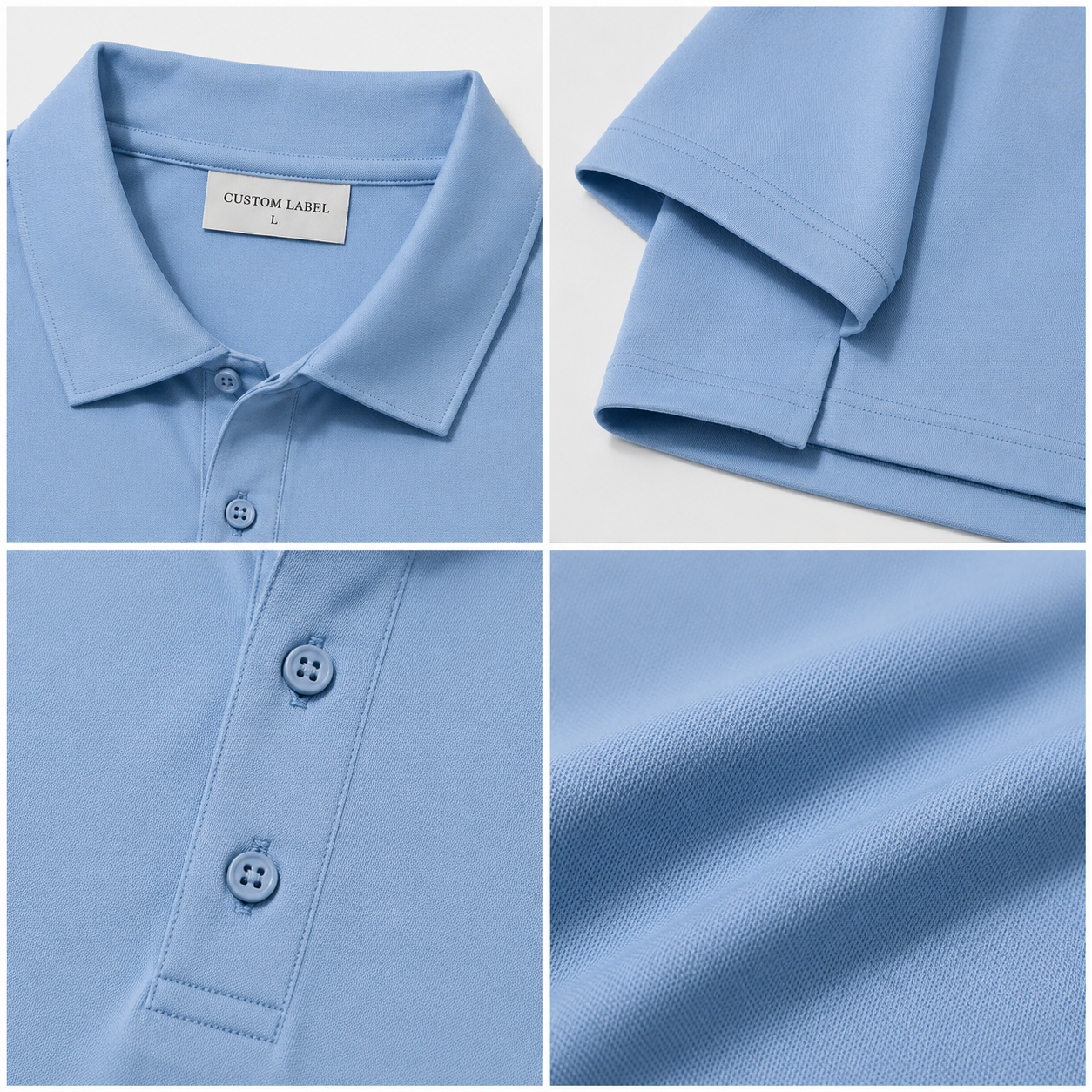 180GSM Performance Polyester Polo Shirt 5