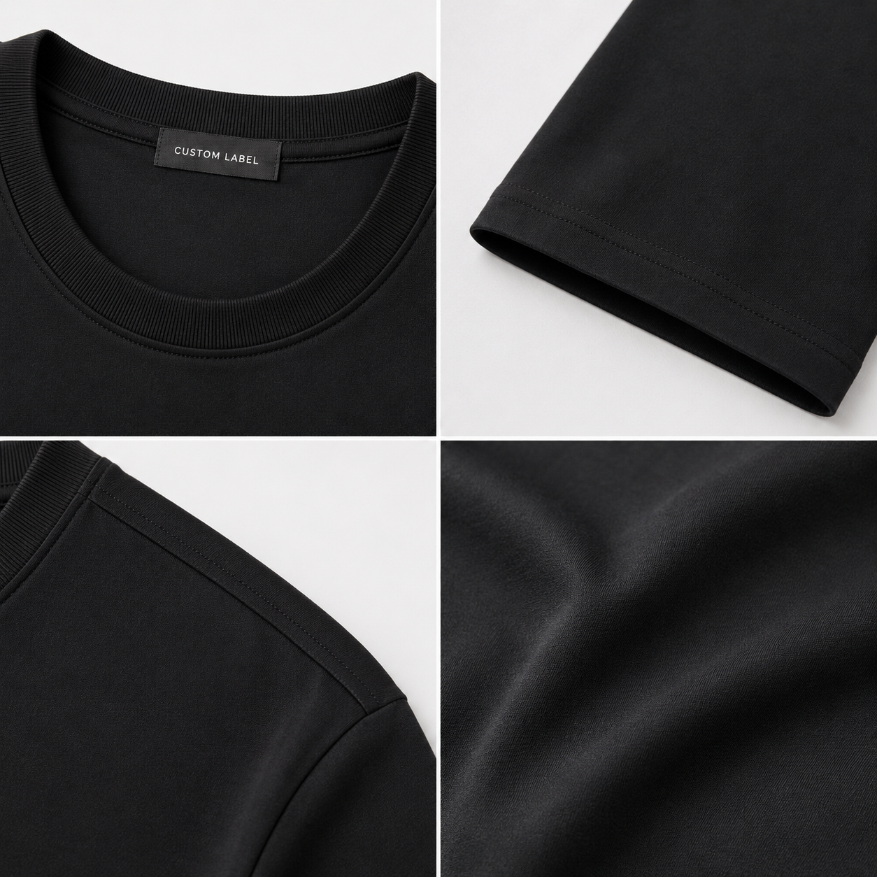 180GSM Pima Cotton Slim Fit Crew Neck T-Shirt 5
