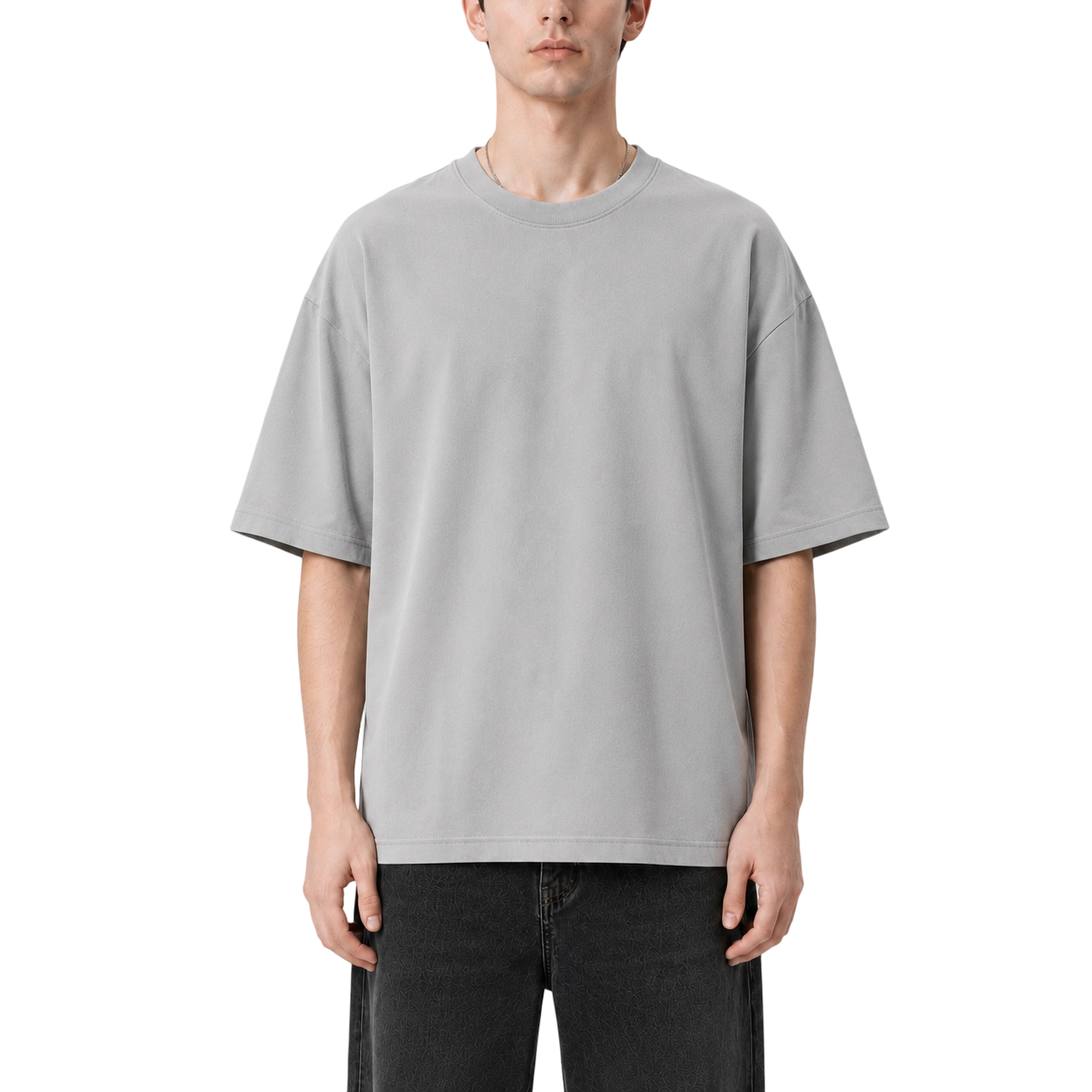 170GSM Wrinkle Resistant Polyester Crew Neck T-Shirt 3