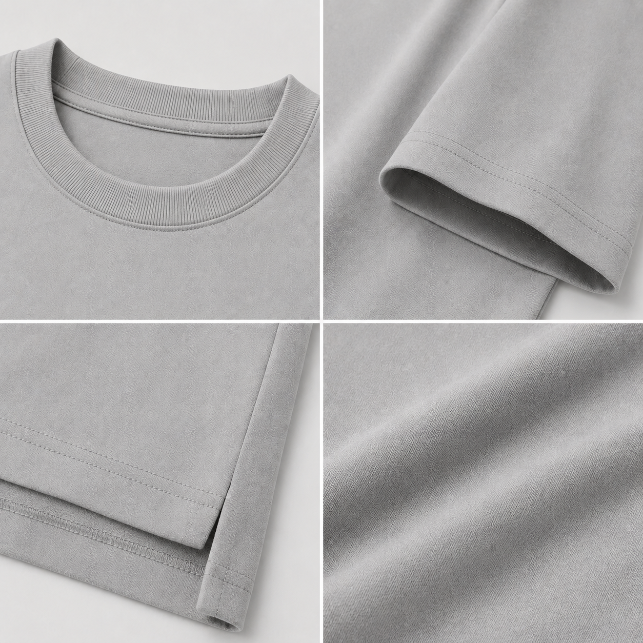 170GSM Wrinkle Resistant Polyester Crew Neck T-Shirt 5