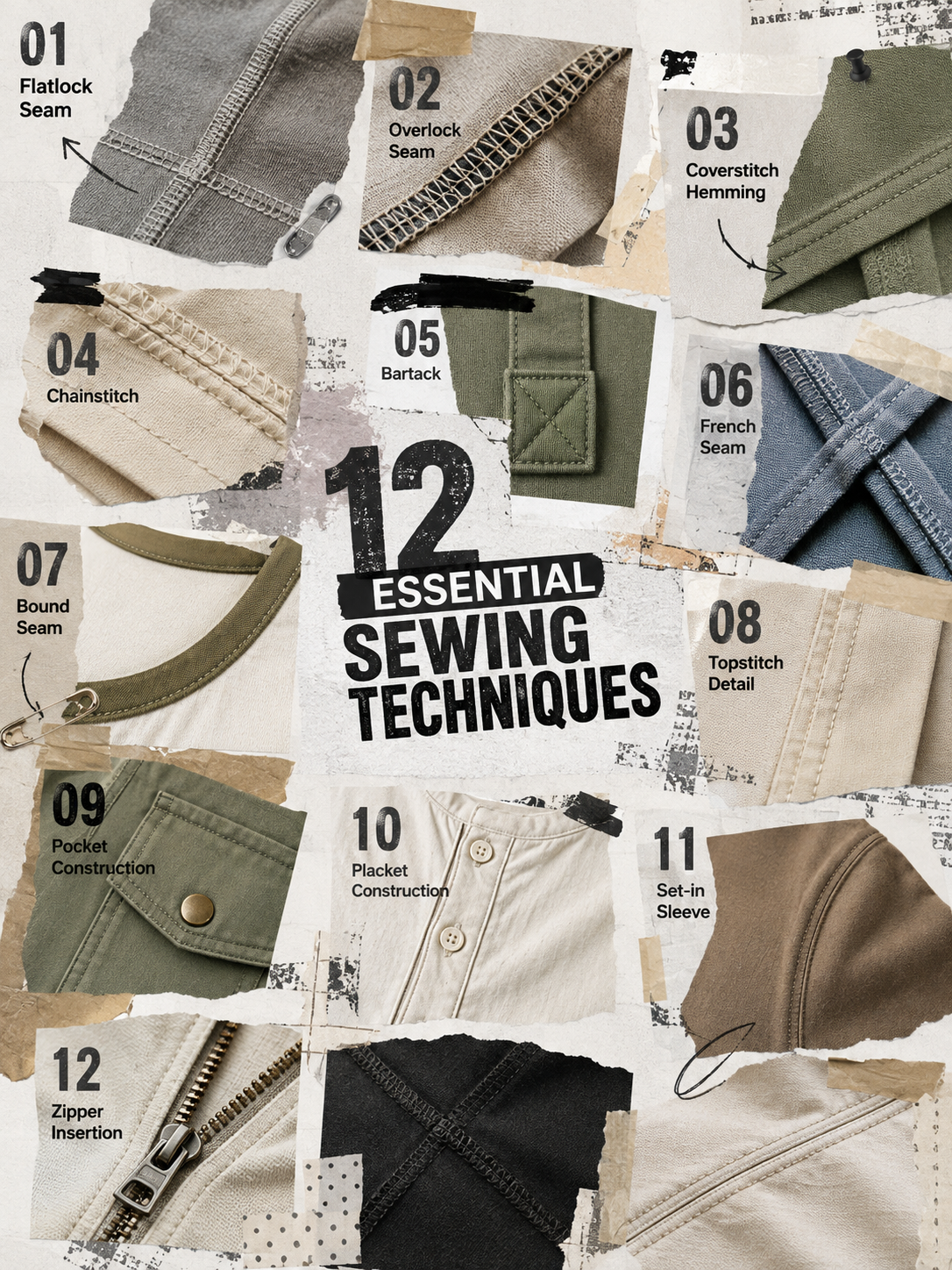 Garment sewing and apparel construction development
