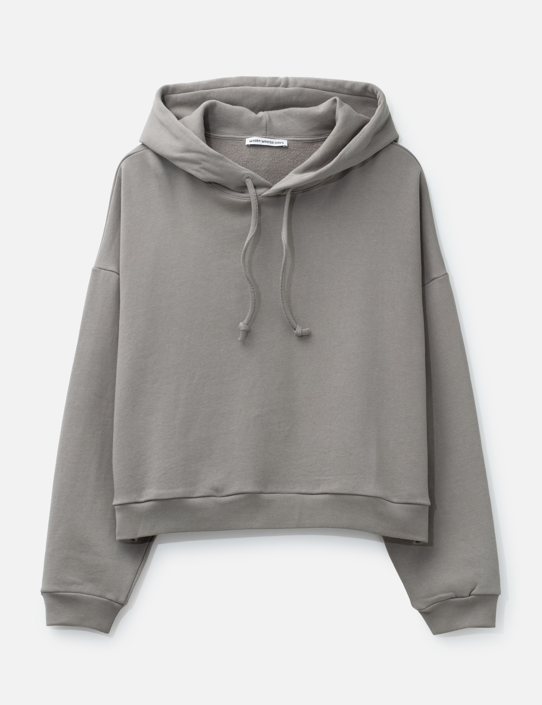 400G Heavyweight Cotton Cropped Drawstring Hoodie 6