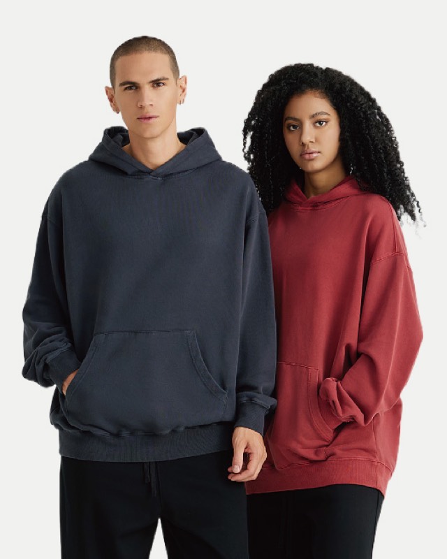 Unisex washed hoodie, 420 GSM