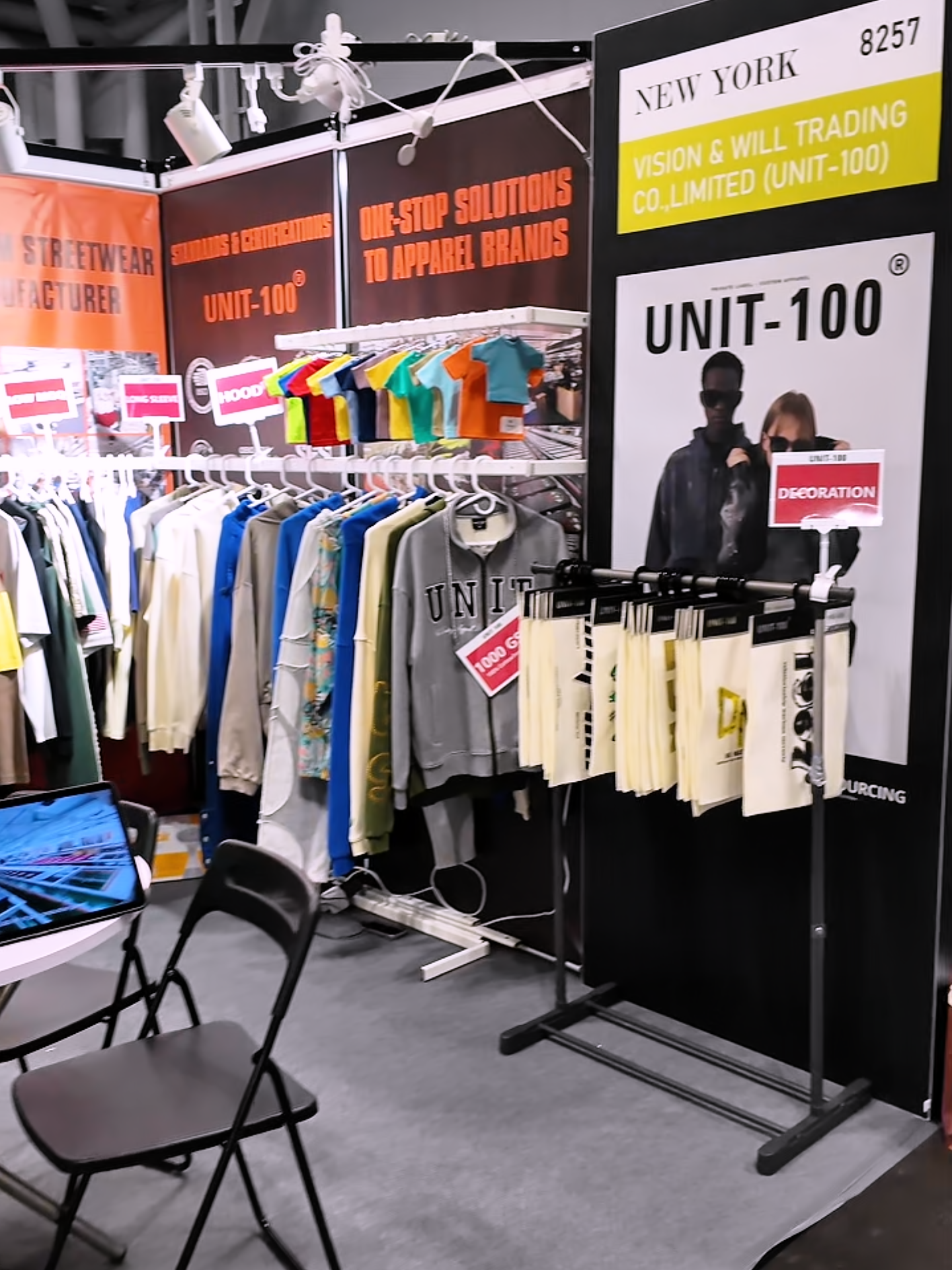 Another view of UNIT-100 at the New York sourcing exhibition